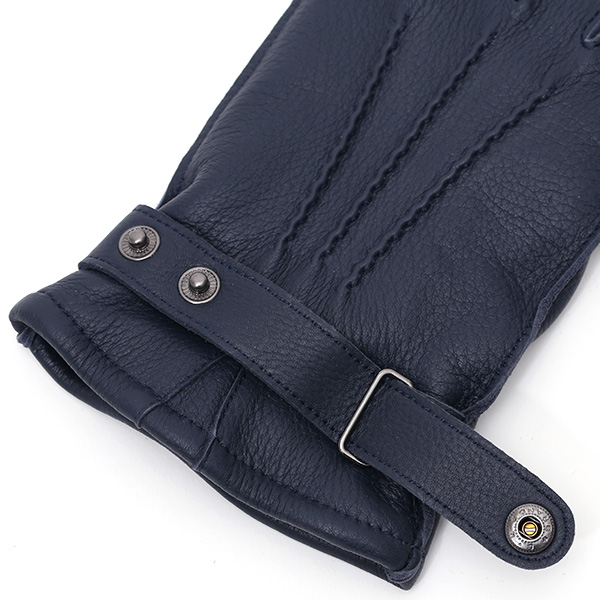  KURODA(クロダ) ディアスキン(鹿革) 本革 手袋 メンズ ブルー ネイビー 青色 丈夫 頑丈 耐水性 てぶくろ 皮 グローブ