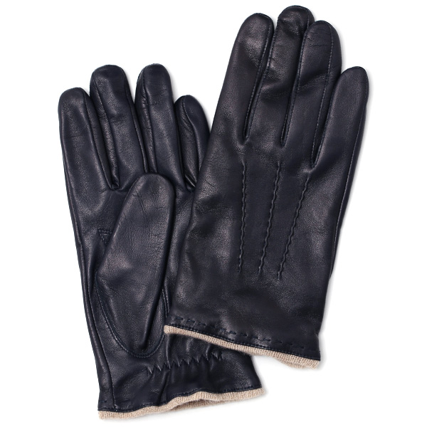 KURODA(クロダ) 羊革(イタリア製ラムスキン) 手袋 ネイビー