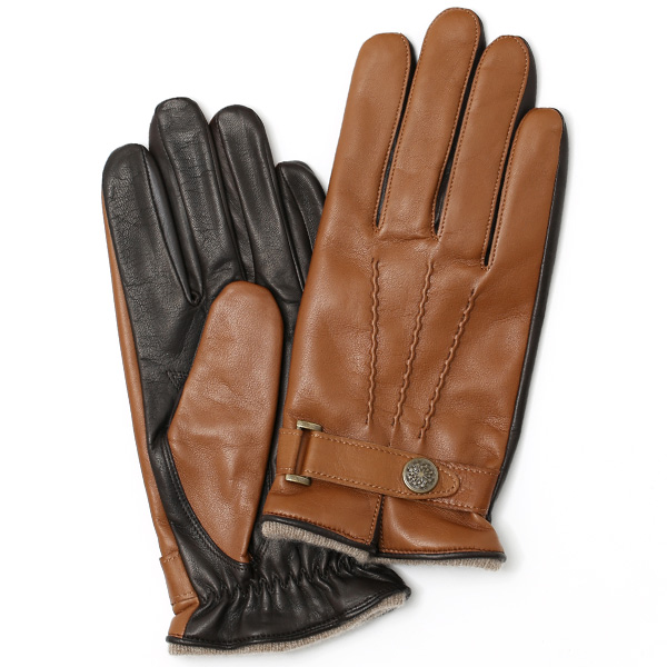 KURODA(クロダ) 羊革(イタリア製ラムスキン) 手袋 LUGGAGE(キャメルブラウン)