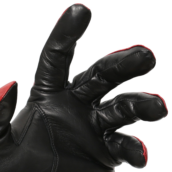  日本の手袋専門ブランド「KURODA(クロダ)」 カシミヤ混裏地/イタリア製本革/スマホ対応 レッド ワイン 赤色 メンズ レザー グローブ カシミア混 羊革(ラムスキン) タッチパネル対応 スマホ対応 スマートフォン