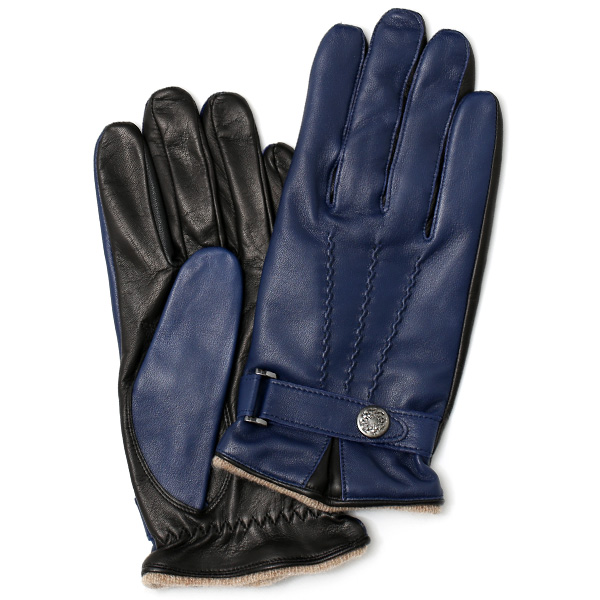 KURODA(クロダ) 羊革(イタリア製ラムスキン) 手袋 ブルー