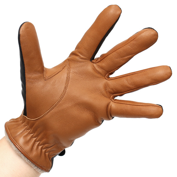  日本の手袋専門ブランド「KURODA(クロダ)」 カシミヤ混裏地/イタリア製本革/スマホ対応 ブルー ネイビー 青色 メンズ レザー グローブ カシミア混 羊革(ラムスキン) タッチパネル対応 スマホ対応 スマートフォン