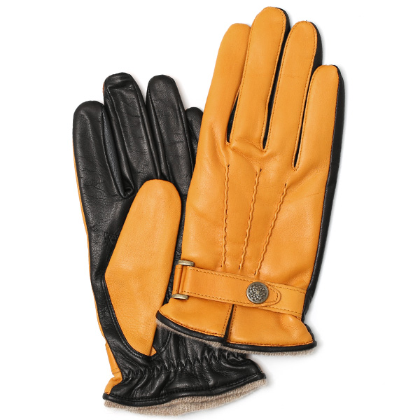 KURODA(クロダ) 羊革(イタリア製ラムスキン) 手袋 イエロー