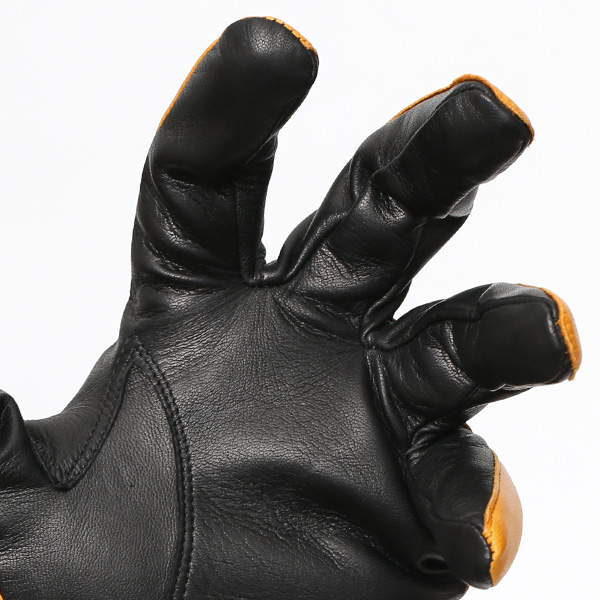  日本の手袋専門ブランド「KURODA(クロダ)」 カシミヤ混裏地/イタリア製本革/スマホ対応 イエロー 黄色 メンズ レザー グローブ カシミア混 羊革(ラムスキン) タッチパネル対応 スマホ対応 スマートフォン