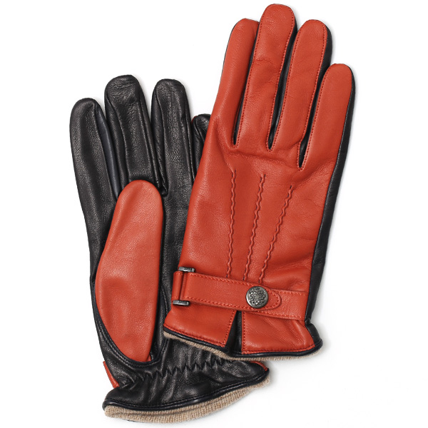 KURODA(クロダ) 羊革(イタリア製ラムスキン) 手袋 オレンジ