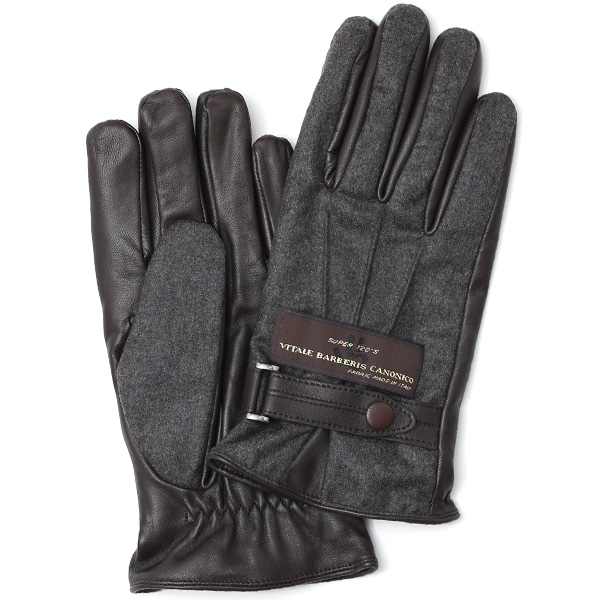 KURODA(クロダ) カノニコ社製ウール生地 手袋 ダークグレー