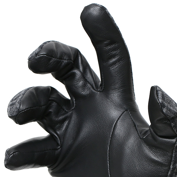  VITALE BARBERIS CANONICO イタリアの名門生地メーカー「カノニコ社」製 メンズ 手袋 グレー グレイ 灰色 本革 羊革(ラムスキン) レザー タッチパネル対応 スマホ対応 スマートフォン対応 操作 可能 KURODA(クロダ)