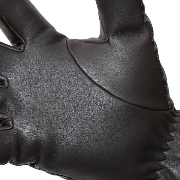  手袋 メンズ レザー 本革 ブラウン 茶 茶色 スマホ対応 グローブ KURODA(クロダ)