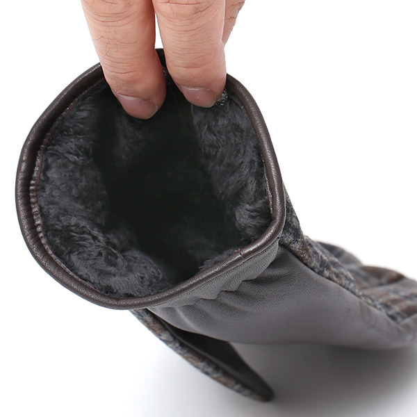  手袋 メンズ レザー 本革 ブラウン 茶 茶色 スマホ対応 グローブ KURODA(クロダ)