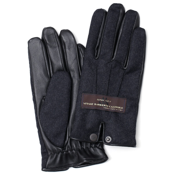 KURODA(クロダ) カノニコ社製ウール生地 手袋 ダークグレー