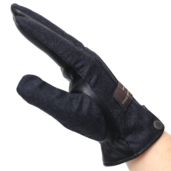  手袋 メンズ レザー 本革 ダークグレー グレー グレイ 灰色 スマホ対応 グローブ KURODA(クロダ)