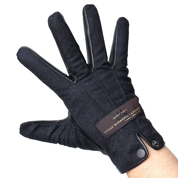  手袋 メンズ レザー 本革 ダークグレー グレー グレイ 灰色 スマホ対応 グローブ KURODA(クロダ)