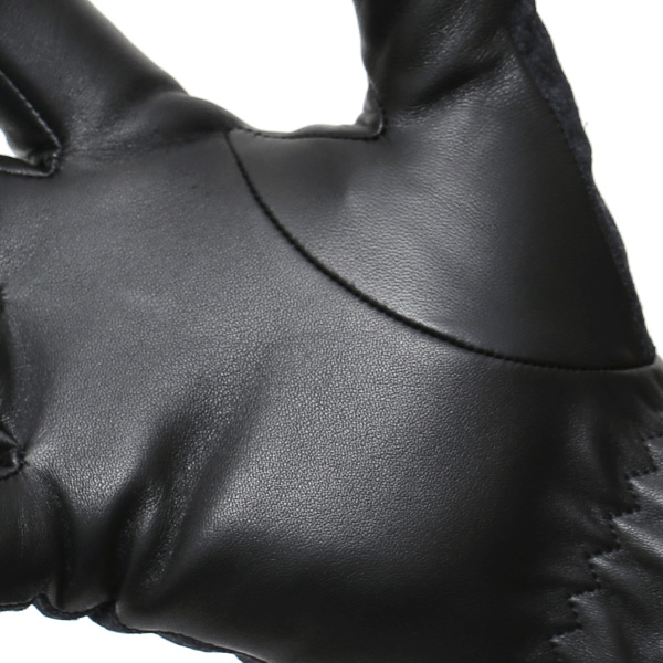  手袋 メンズ レザー 本革 ダークグレー グレー グレイ 灰色 スマホ対応 グローブ KURODA(クロダ)