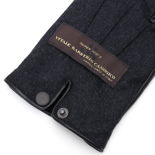  手袋 メンズ レザー 本革 ダークグレー グレー グレイ 灰色 スマホ対応 グローブ KURODA(クロダ)