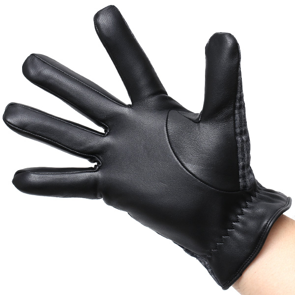  手袋 メンズ レザー 本革 グレー グレイ 灰色 スマホ対応 グローブ KURODA(クロダ)