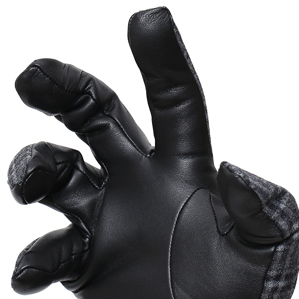  手袋 メンズ レザー 本革 グレー グレイ 灰色 スマホ対応 グローブ KURODA(クロダ)