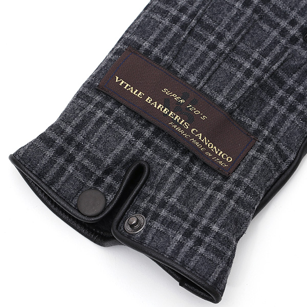  手袋 メンズ レザー 本革 グレー グレイ 灰色 スマホ対応 グローブ KURODA(クロダ)