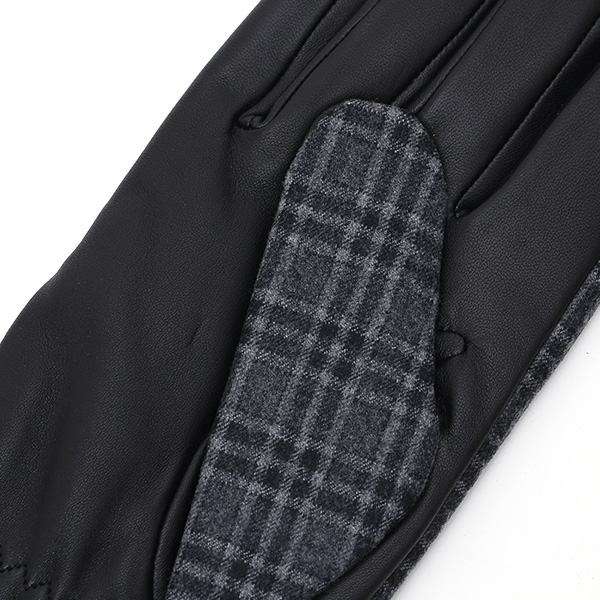  手袋 メンズ レザー 本革 グレー グレイ 灰色 スマホ対応 グローブ KURODA(クロダ)