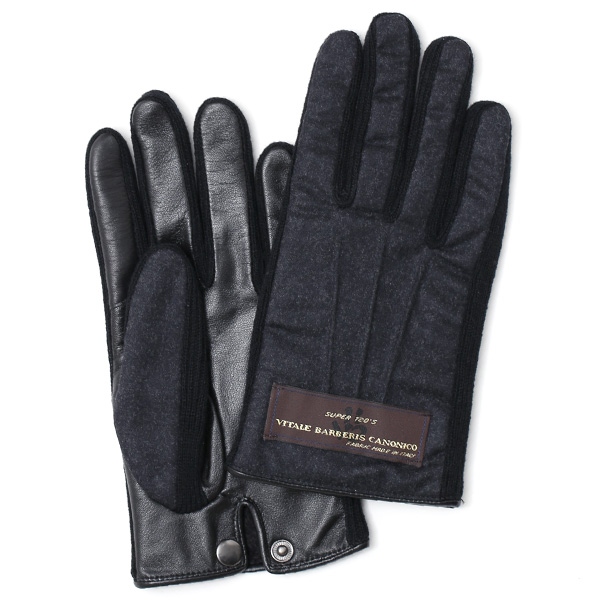 KURODA(クロダ) カノニコ社製ウール生地 手袋 ダークグレー