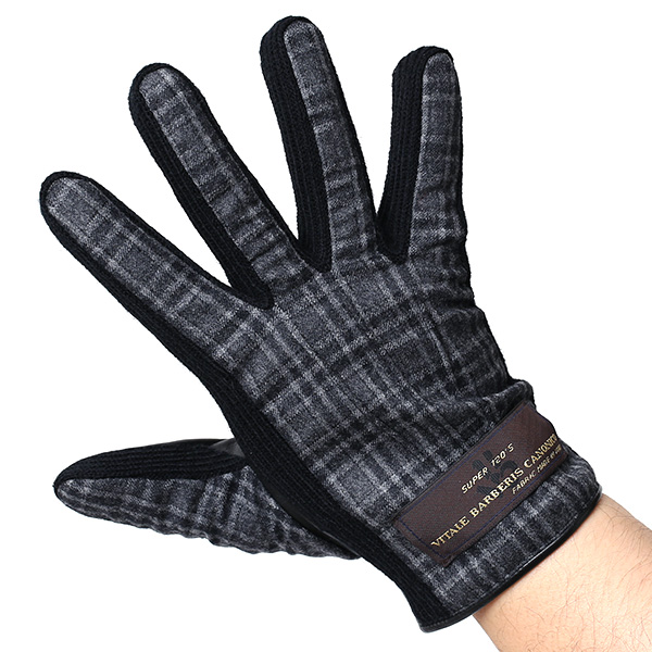  KURODA(クロダ) 日本製/スマホ対応/本革手袋 イタリアの名門「カノニコ社」ウール使用 グレー グレイ 灰色 メンズ レザー グローブ タッチパネル対応 スマホ対応 スマートフォン対応 羊革(ラムスキン) KURODA(クロダ)