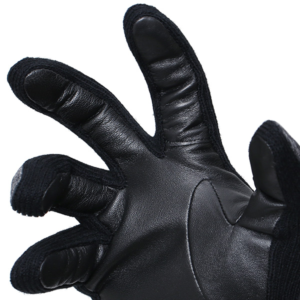  KURODA(クロダ) 日本製/スマホ対応/本革手袋 イタリアの名門「カノニコ社」ウール使用 グレー グレイ 灰色 メンズ レザー グローブ タッチパネル対応 スマホ対応 スマートフォン対応 羊革(ラムスキン) KURODA(クロダ)