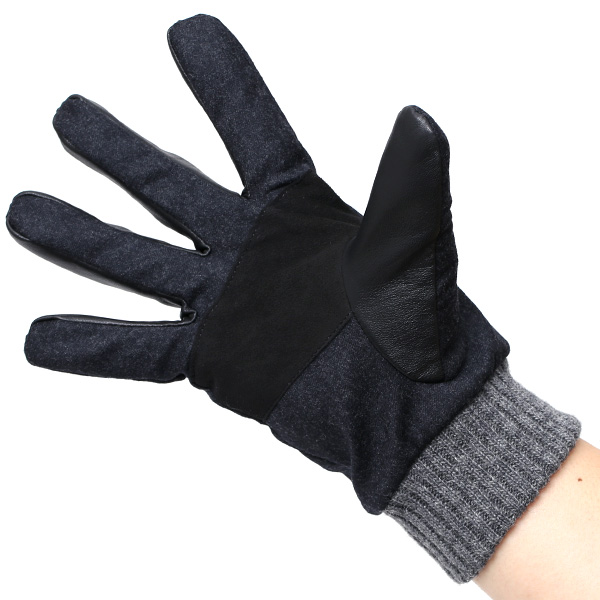  手袋 メンズ レザー 本革 スマホ対応 ブラック 黒 黒色 スマートフォン対応 タッチパネル対応 操作 可能 羊革(ラムスキン) ゴートスエード(ヤギ革) グローブ おしゃれ 可愛い 人気 ブランド てぶくろ KURODA(クロダ)