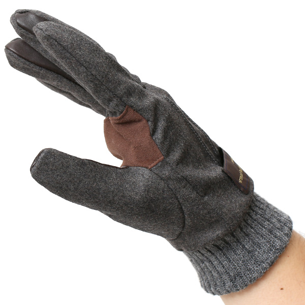  手袋 メンズ レザー 本革 スマホ対応 ダークグレー グレー グレイ 灰色 スマートフォン対応 タッチパネル対応 操作 可能 羊革(ラムスキン) ゴートスエード(ヤギ革) グローブ おしゃれ 可愛い 人気 ブランド てぶくろ KURODA(クロダ)