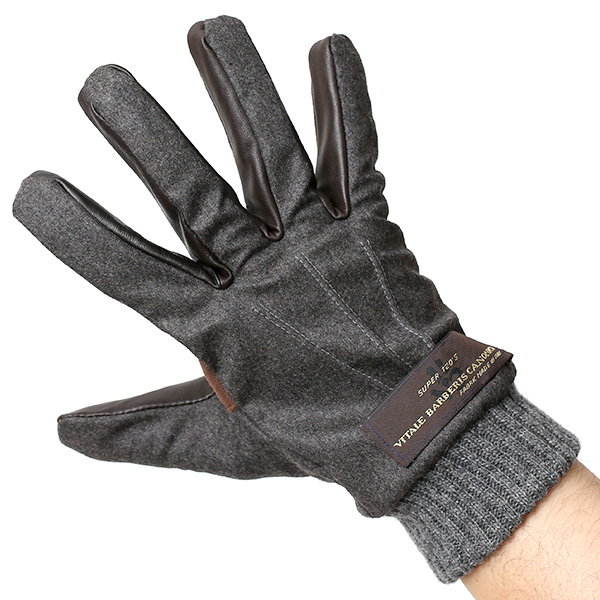  手袋 メンズ レザー 本革 スマホ対応 ダークグレー グレー グレイ 灰色 スマートフォン対応 タッチパネル対応 操作 可能 羊革(ラムスキン) ゴートスエード(ヤギ革) グローブ おしゃれ 可愛い 人気 ブランド てぶくろ KURODA(クロダ)