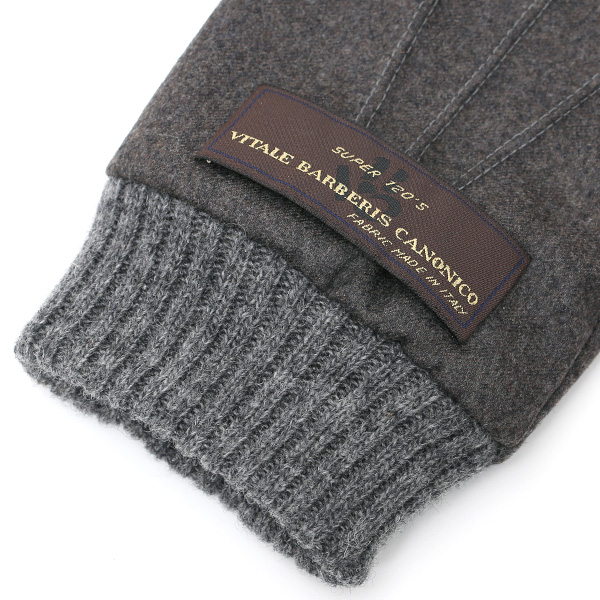  手袋 メンズ レザー 本革 スマホ対応 ダークグレー グレー グレイ 灰色 スマートフォン対応 タッチパネル対応 操作 可能 羊革(ラムスキン) ゴートスエード(ヤギ革) グローブ おしゃれ 可愛い 人気 ブランド てぶくろ KURODA(クロダ)