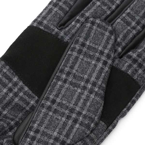  手袋 メンズ レザー 本革 スマホ対応 グレー グレイ 灰色 スマートフォン対応 タッチパネル対応 操作 可能 羊革(ラムスキン) ゴートスエード(ヤギ革) グローブ おしゃれ 可愛い 人気 ブランド てぶくろ KURODA(クロダ)