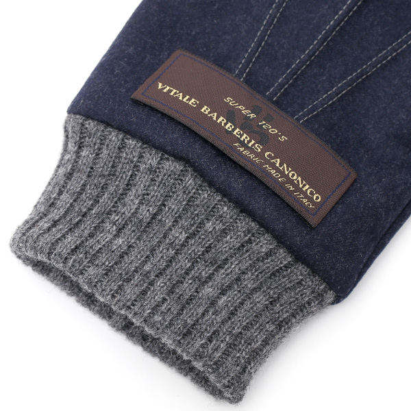  手袋 メンズ レザー 本革 スマホ対応 ブルー ネイビー 青色 スマートフォン対応 タッチパネル対応 操作 可能 羊革(ラムスキン) ゴートスエード(ヤギ革) グローブ おしゃれ 可愛い 人気 ブランド てぶくろ KURODA(クロダ)