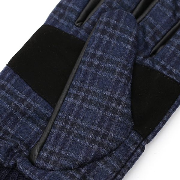  手袋 メンズ レザー 本革 スマホ対応 ブルー ネイビー 青色 スマートフォン対応 タッチパネル対応 操作 可能 羊革(ラムスキン) ゴートスエード(ヤギ革) グローブ おしゃれ 可愛い 人気 ブランド てぶくろ KURODA(クロダ)