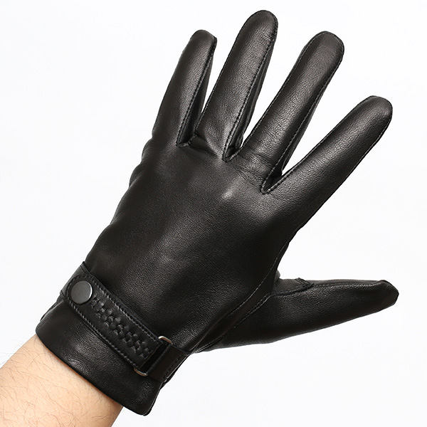 KURODA(クロダ) メンズ 本革 手袋 ブラック 黒 黒色 イタリア製 羊革(ラムスキン) レザー グローブ おしゃれ 可愛い 大人 高級 耐久性 味わい 皮 経年変化 てぶくろ KURODA(クロダ)