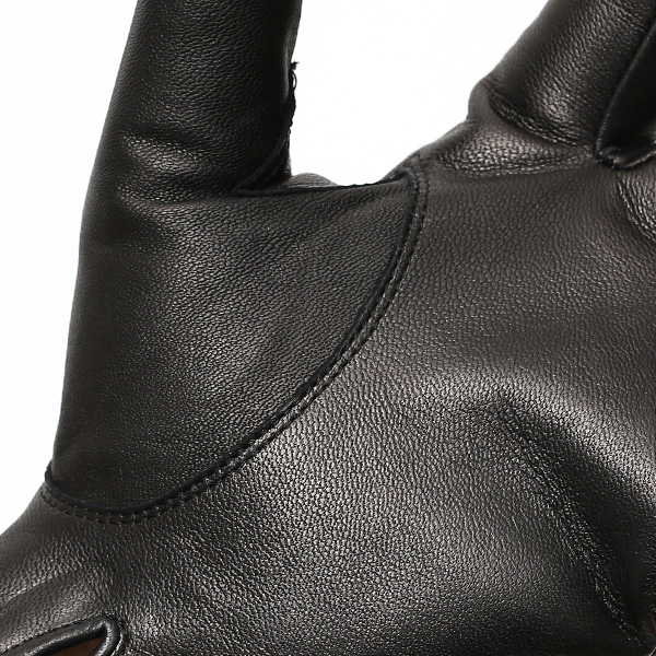  KURODA(クロダ) メンズ 本革 手袋 ブラック 黒 黒色 イタリア製 羊革(ラムスキン) レザー グローブ おしゃれ 可愛い 大人 高級 耐久性 味わい 皮 経年変化 てぶくろ KURODA(クロダ)