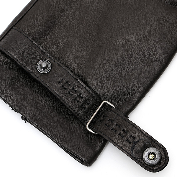  KURODA(クロダ) メンズ 本革 手袋 ブラック 黒 黒色 イタリア製 羊革(ラムスキン) レザー グローブ おしゃれ 可愛い 大人 高級 耐久性 味わい 皮 経年変化 てぶくろ KURODA(クロダ)