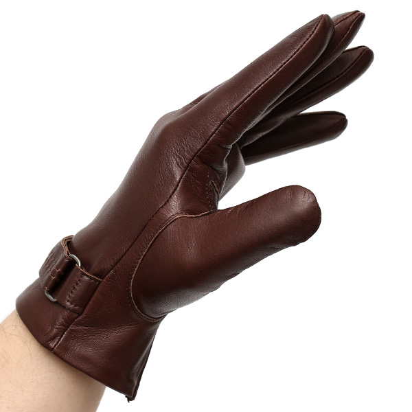  KURODA(クロダ) メンズ 本革 手袋 ブラウン 茶 茶色 イタリア製 羊革(ラムスキン) レザー グローブ おしゃれ 可愛い 大人 高級 耐久性 味わい 皮 経年変化 てぶくろ KURODA(クロダ)
