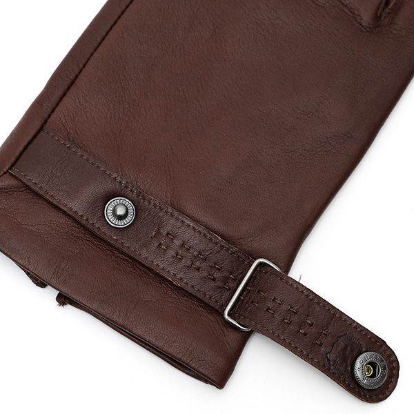  KURODA(クロダ) メンズ 本革 手袋 ブラウン 茶 茶色 イタリア製 羊革(ラムスキン) レザー グローブ おしゃれ 可愛い 大人 高級 耐久性 味わい 皮 経年変化 てぶくろ KURODA(クロダ)