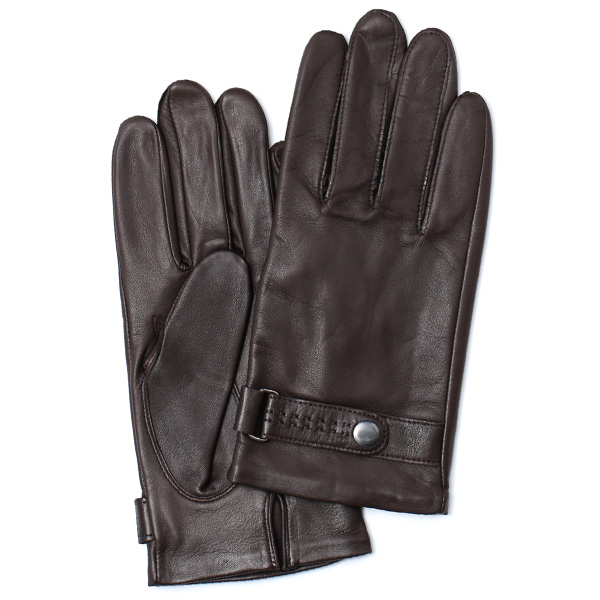 KURODA(クロダ) 羊革(イタリア製ラムスキン) 手袋 ダークブラウン