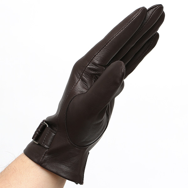  KURODA(クロダ) メンズ 本革 手袋 ダークブラウン ブラウン 茶 茶色 イタリア製 羊革(ラムスキン) レザー グローブ おしゃれ 可愛い 大人 高級 耐久性 味わい 皮 経年変化 てぶくろ KURODA(クロダ)