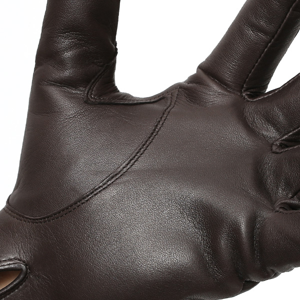  KURODA(クロダ) メンズ 本革 手袋 ダークブラウン ブラウン 茶 茶色 イタリア製 羊革(ラムスキン) レザー グローブ おしゃれ 可愛い 大人 高級 耐久性 味わい 皮 経年変化 てぶくろ KURODA(クロダ)