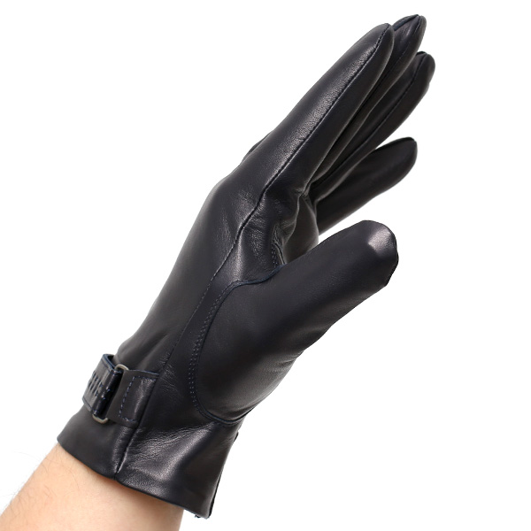  KURODA(クロダ) メンズ 本革 手袋 ブルー ネイビー 青色 イタリア製 羊革(ラムスキン) レザー グローブ おしゃれ 可愛い 大人 高級 耐久性 味わい 皮 経年変化 てぶくろ KURODA(クロダ)