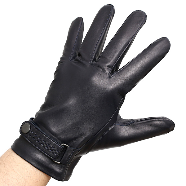  KURODA(クロダ) メンズ 本革 手袋 ブルー ネイビー 青色 イタリア製 羊革(ラムスキン) レザー グローブ おしゃれ 可愛い 大人 高級 耐久性 味わい 皮 経年変化 てぶくろ KURODA(クロダ)