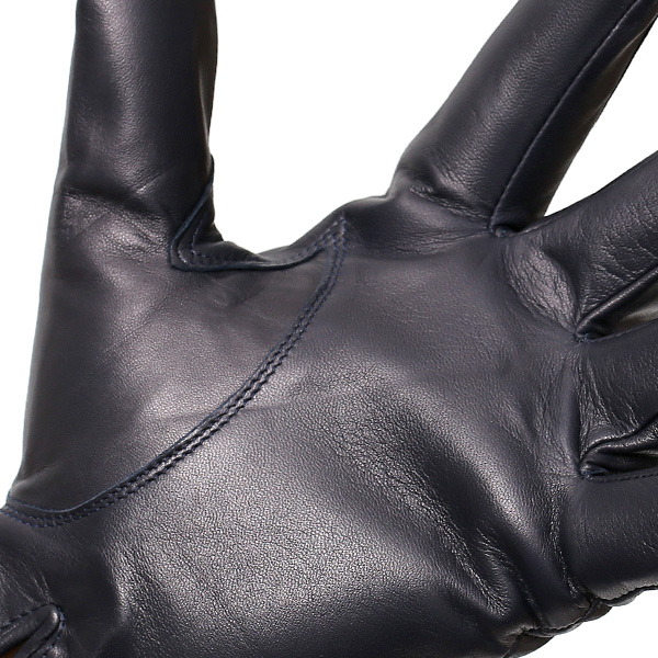  KURODA(クロダ) メンズ 本革 手袋 ブルー ネイビー 青色 イタリア製 羊革(ラムスキン) レザー グローブ おしゃれ 可愛い 大人 高級 耐久性 味わい 皮 経年変化 てぶくろ KURODA(クロダ)