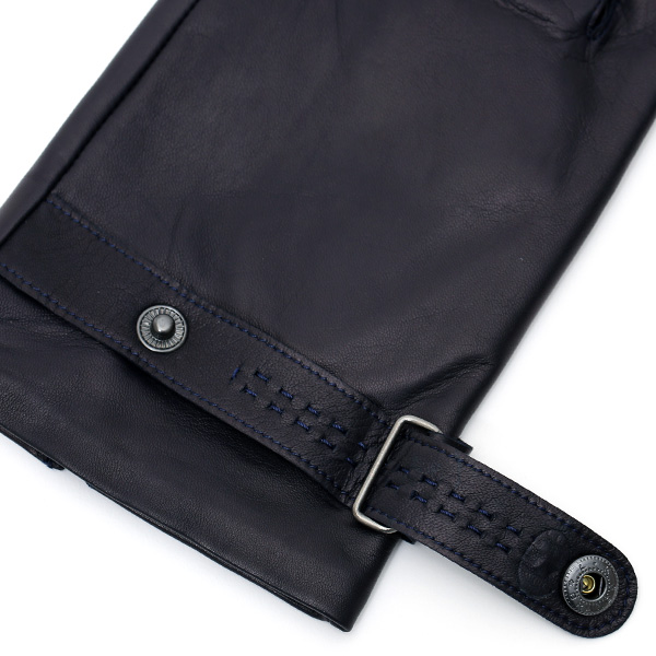  KURODA(クロダ) メンズ 本革 手袋 ブルー ネイビー 青色 イタリア製 羊革(ラムスキン) レザー グローブ おしゃれ 可愛い 大人 高級 耐久性 味わい 皮 経年変化 てぶくろ KURODA(クロダ)