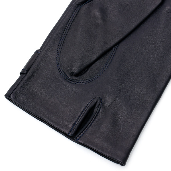  KURODA(クロダ) メンズ 本革 手袋 ブルー ネイビー 青色 イタリア製 羊革(ラムスキン) レザー グローブ おしゃれ 可愛い 大人 高級 耐久性 味わい 皮 経年変化 てぶくろ KURODA(クロダ)