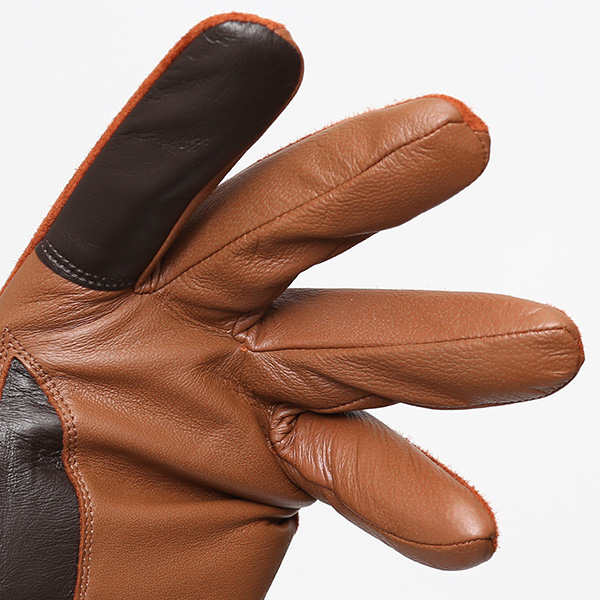 KURODA(クロダ) 革手袋 日本製 ブランド メンズ スマホ対応 本革 カシミヤ混裏地 キャメル ブラウン 茶 茶色 レザー スエード スウェード グローブ 男性 男 プレゼント クリスマス ギフト 30代 40代 50代 おしゃれ 高級 大人 皮 てぶくろ 日本