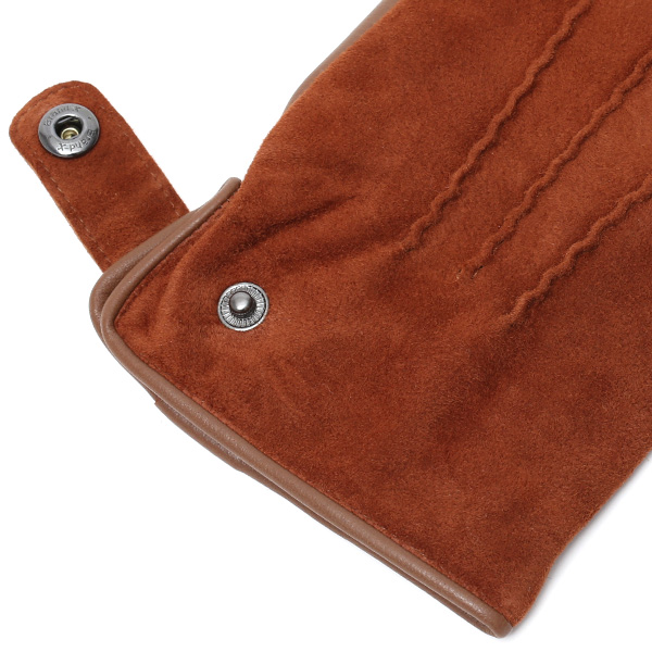 KURODA(クロダ) 革手袋 日本製 ブランド メンズ スマホ対応 本革 カシミヤ混裏地 キャメル ブラウン 茶 茶色 レザー スエード スウェード グローブ 男性 男 プレゼント クリスマス ギフト 30代 40代 50代 おしゃれ 高級 大人 皮 てぶくろ 日本