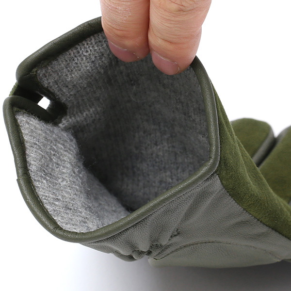  KURODA(クロダ) 革手袋 日本製 ブランド メンズ スマホ対応 本革 カシミヤ混裏地 グリーン 緑色 レザー スエード スウェード グローブ 男性 男 プレゼント クリスマス ギフト 30代 40代 50代 おしゃれ 高級 大人 皮 てぶくろ 日本