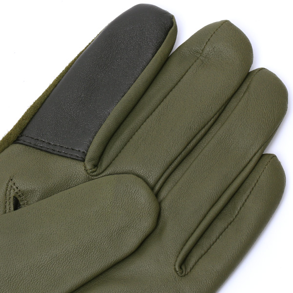  KURODA(クロダ) 革手袋 日本製 ブランド メンズ スマホ対応 本革 カシミヤ混裏地 グリーン 緑色 レザー スエード スウェード グローブ 男性 男 プレゼント クリスマス ギフト 30代 40代 50代 おしゃれ 高級 大人 皮 てぶくろ 日本