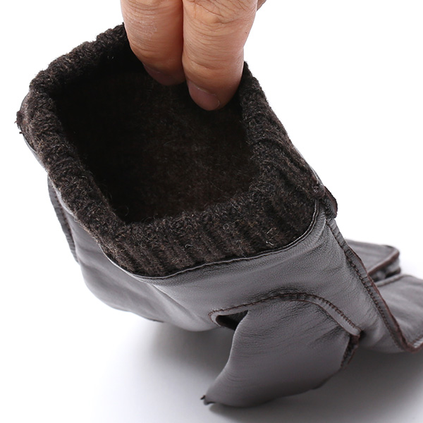 手袋 メンズ 本革 レザー カシミヤ混裏地 ブランド スマホ対応 ダークブラウン ブラウン 茶 茶色 男性 男 プレゼント クリスマス ギフト 贈り物 おしゃれ 高級 大人 タッチパネル スマートフォン対応 操作 可能 KURODA(クロダ)